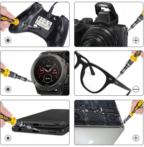 Computer Repair Kit, 122 in 1 Magnetic Laptop Screwdriver Kit, Precision Screwdriver Set, Small Impact Screw Driver Set with Case for Computer, Laptop, PC, for iPhone, Watch, Ps4 DIY Hand Tools -Grey Computer Repair Kit, 122 in 1 Magnetic Laptop Screwdriver Kit, Precision Screwdriver Set, Small Impact Screw Driver Set with Case for Computer, Laptop, PC, for iPhone, Watch, Ps4 DIY Hand Tools -Grey