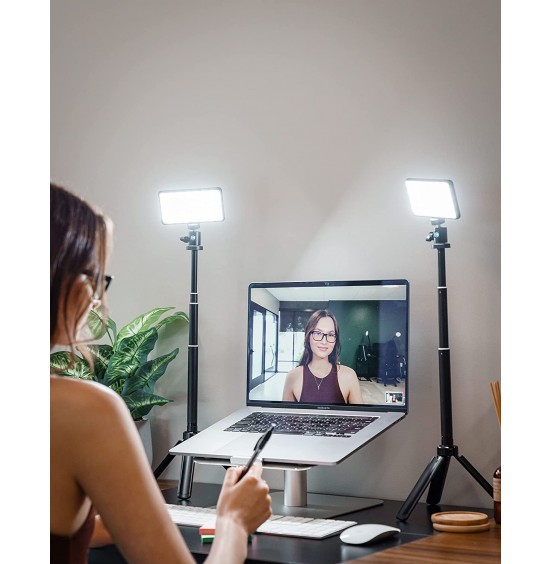Lume Cube Broadcast Lighting Kit | Live Streaming, Video Conferencing, Remote Working, Zoom Webcam | Lighting Accessory for Laptop, Adjustable Brightness and Color Temperature, Computer Mount Included Lume Cube Broadcast Lighting Kit | Live Streaming, Video Conferencing, Remote Working, Zoom Webcam | Lighting Accessory for Laptop, Adjustable Brightness and Color Temperature, Computer Mount Included